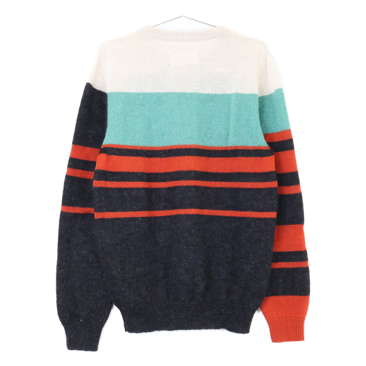 MARTIN MARGIELA Striped Mohair Crewneck Sweater Size M