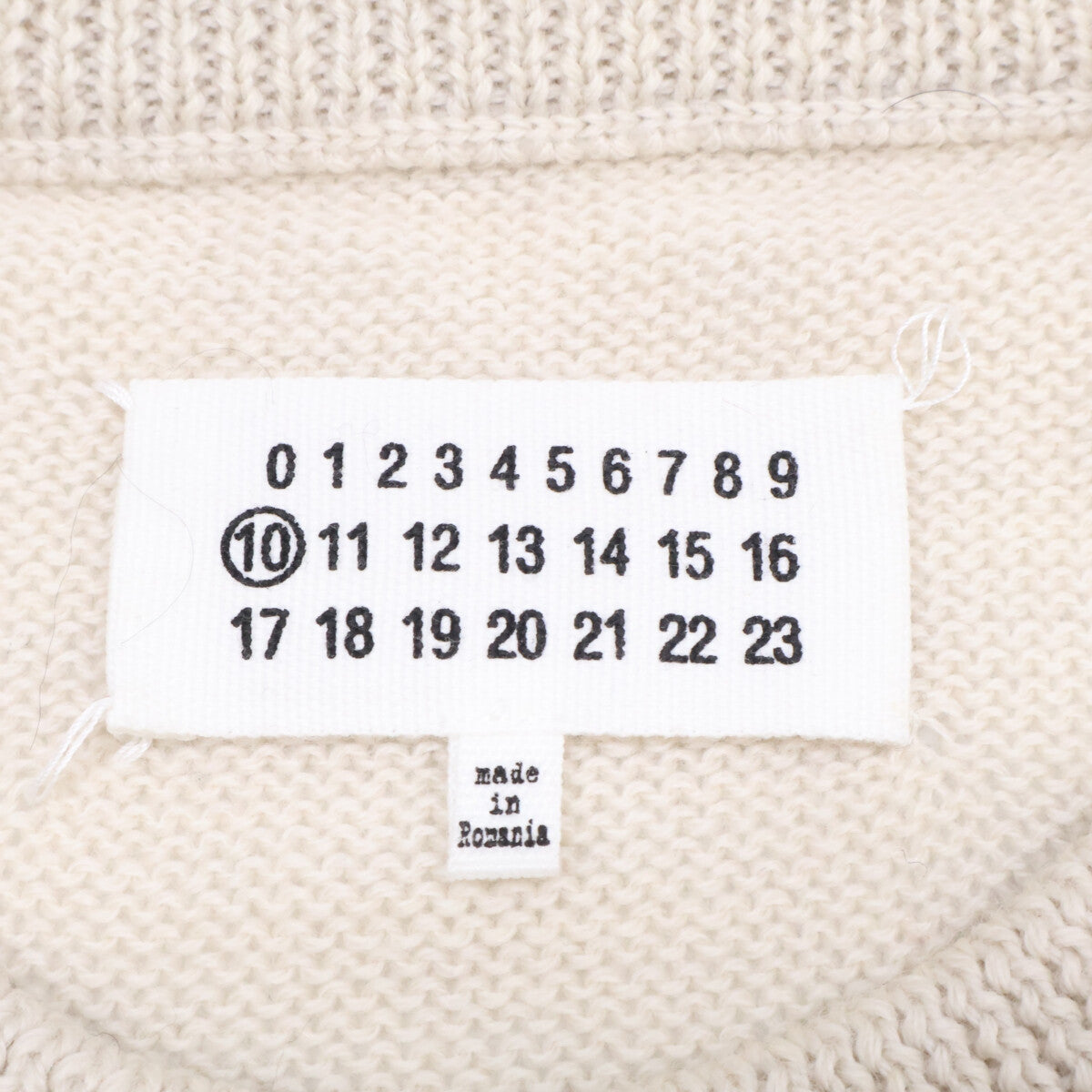 MARTIN MARGIELA Striped Mohair Crewneck Sweater Size M