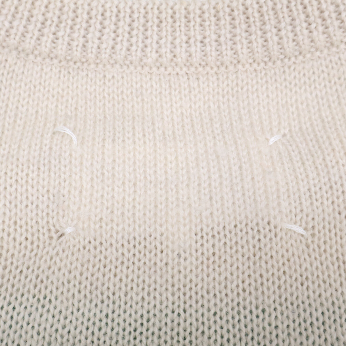 MARTIN MARGIELA Striped Mohair Crewneck Sweater Size M