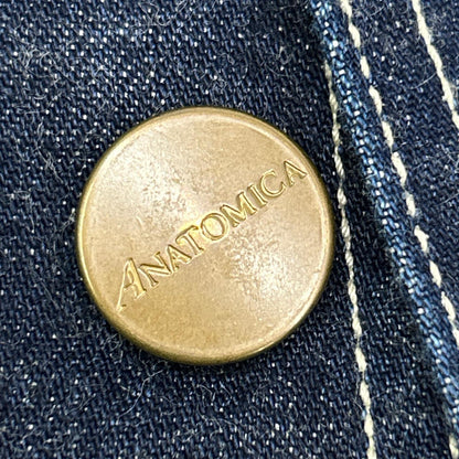 ANATOMICA Indigo Dungaree Coverall Denim Jacket Size 46