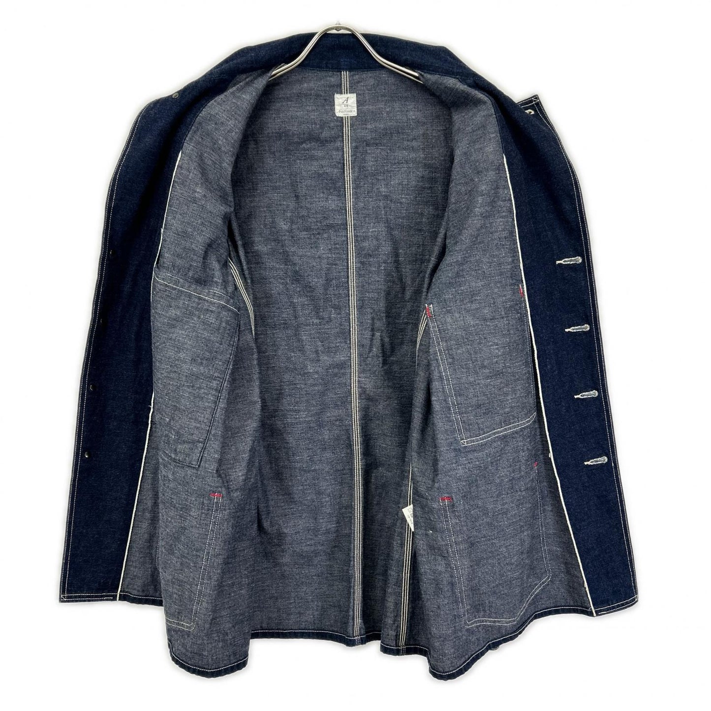 ANATOMICA Indigo Dungaree Coverall Denim Jacket Size 46