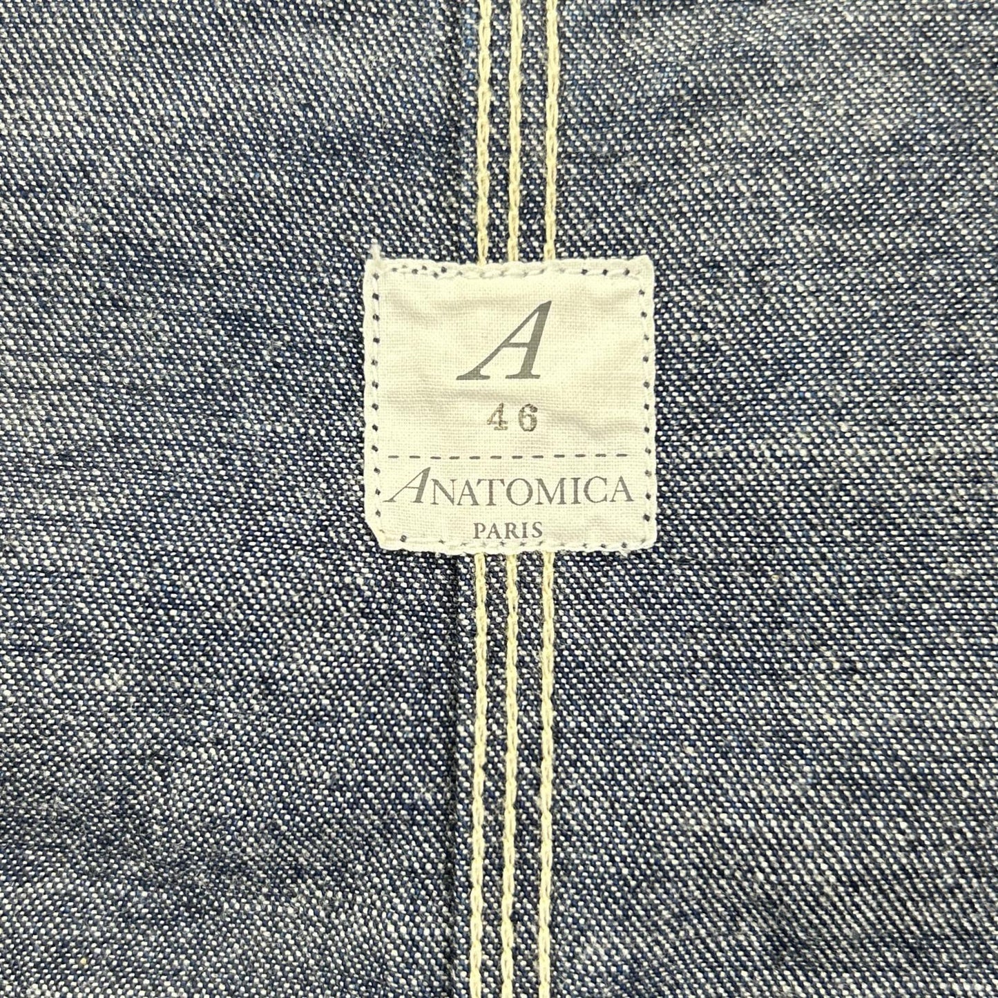 ANATOMICA Indigo Dungaree Coverall Denim Jacket Size 46