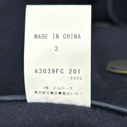 MONTGOMERY A3039FC Navy Wool Blend Duffle Coat Size 3
