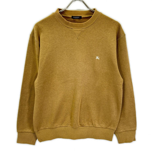 BURBERRY Brown Crewneck Back Print Sweatshirt Size M