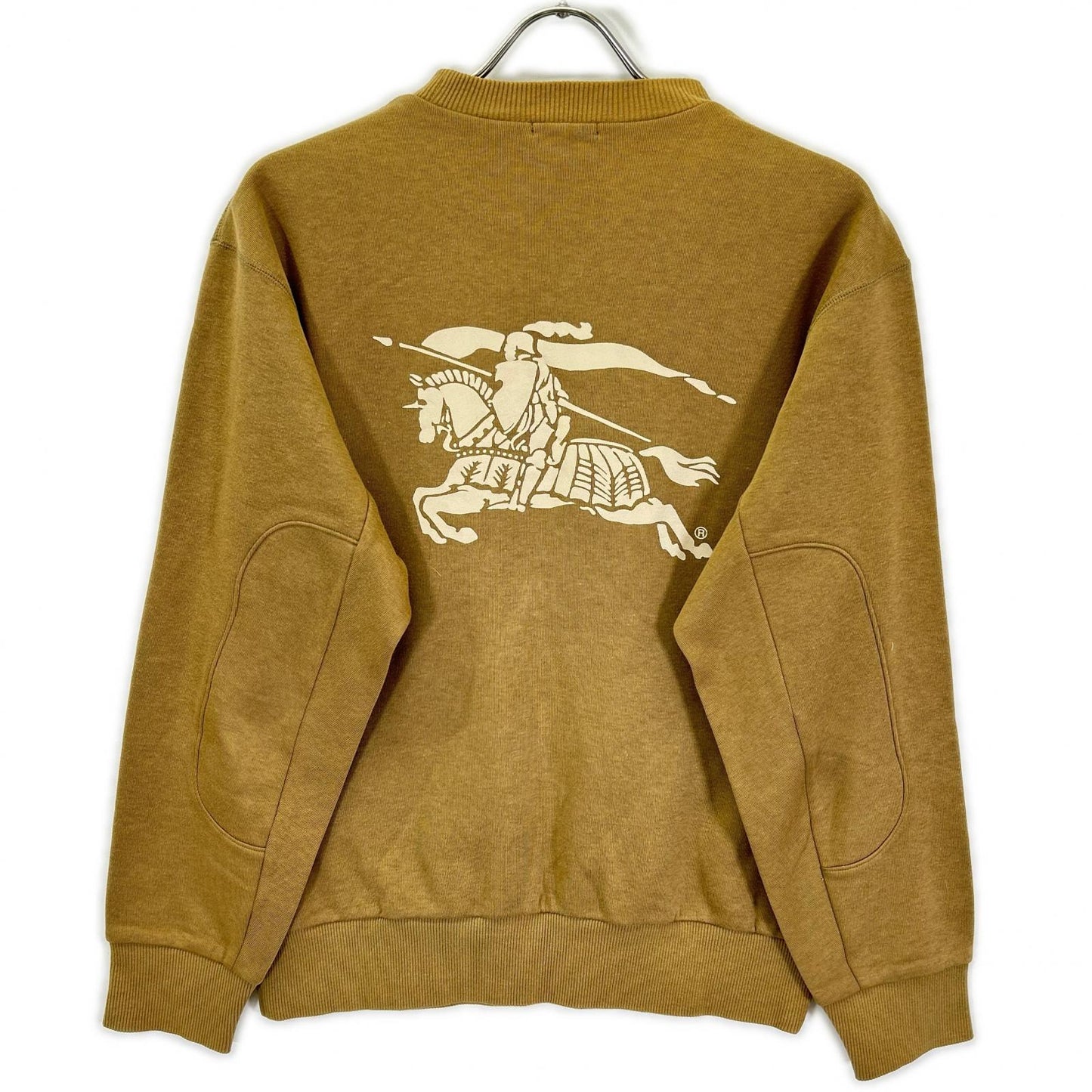BURBERRY Brown Crewneck Back Print Sweatshirt Size M