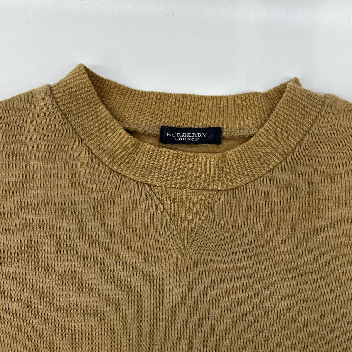 BURBERRY Brown Crewneck Back Print Sweatshirt Size M