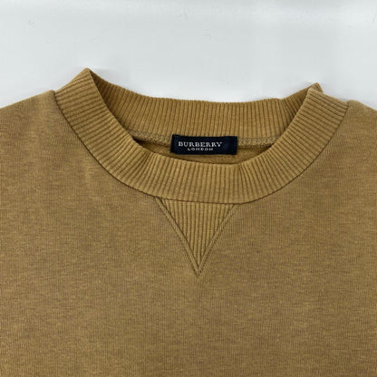 BURBERRY Brown Crewneck Back Print Sweatshirt Size M