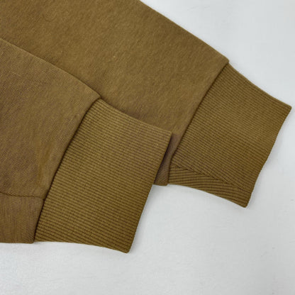 BURBERRY Brown Crewneck Back Print Sweatshirt Size M
