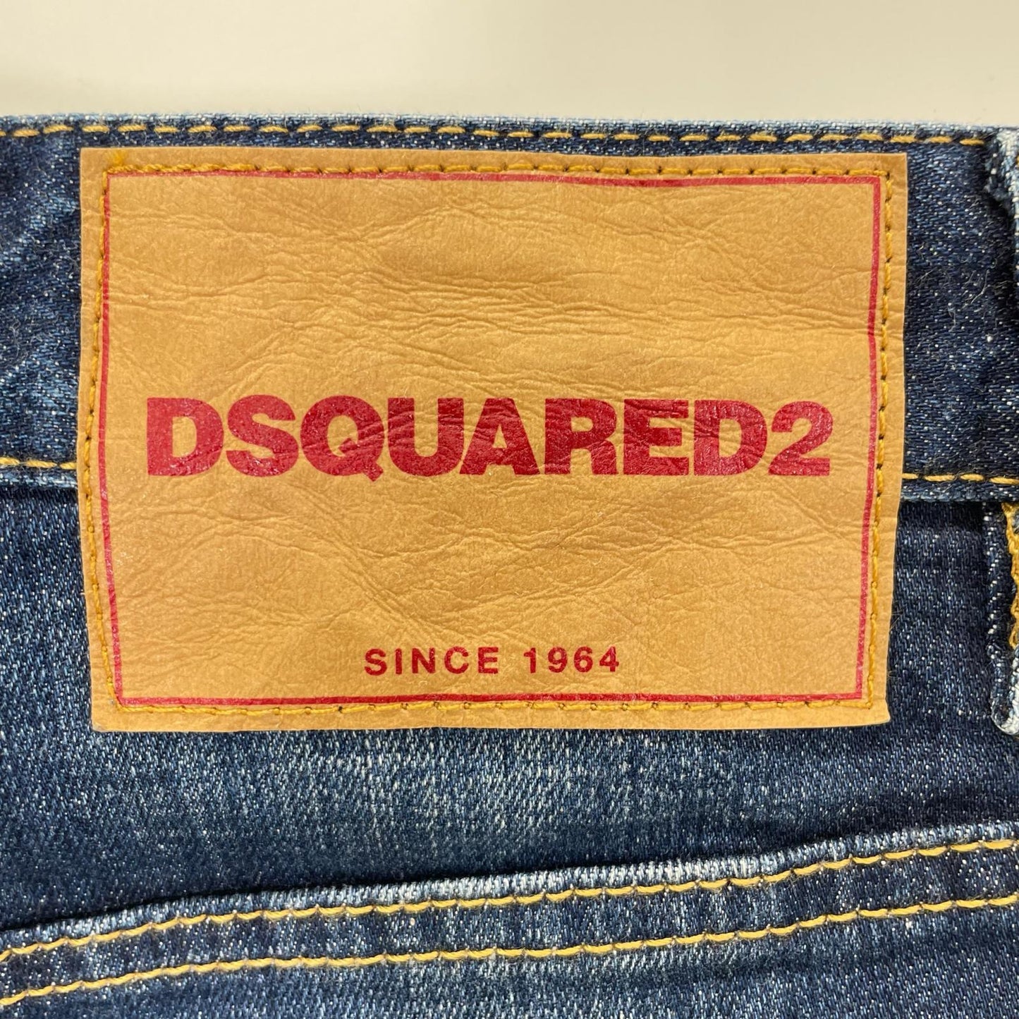 DSQUARED2 KENNY TWIST Distressed Skinny Jeans Indigo Size 44
