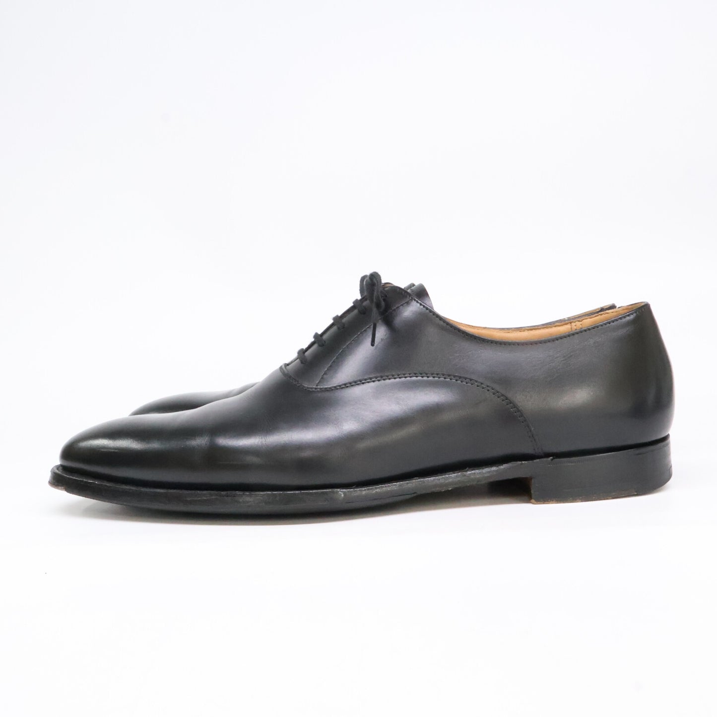 Crockett&Jones WEMBLEY Plain Toe Leather Black Sneakers Size 9E