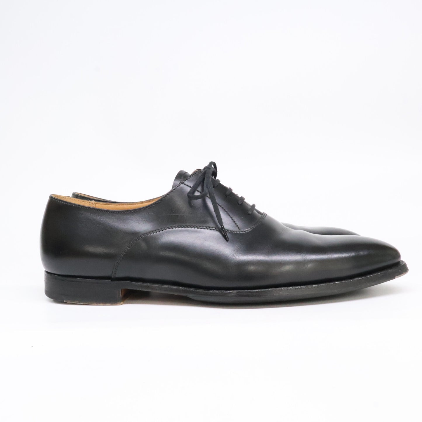 Crockett&Jones WEMBLEY Plain Toe Leather Black Sneakers Size 9E