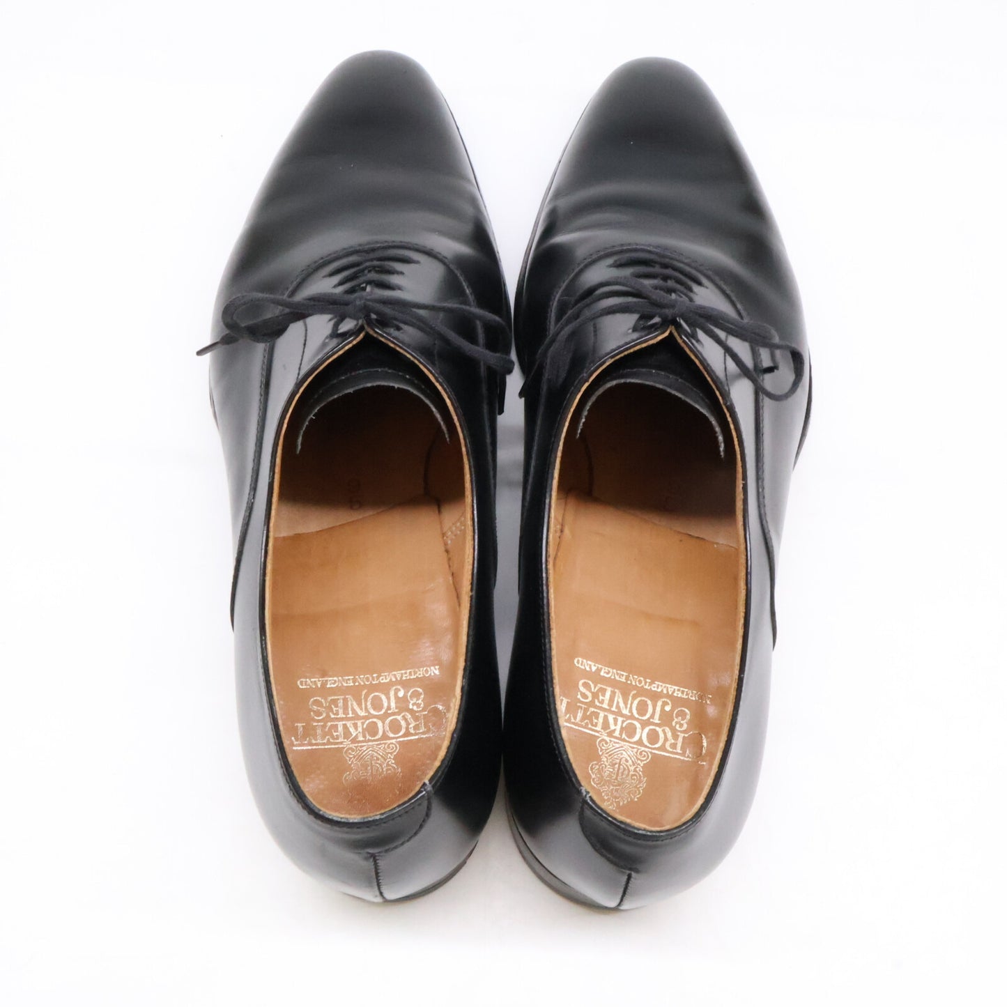 Crockett&Jones WEMBLEY Plain Toe Leather Black Sneakers Size 9E