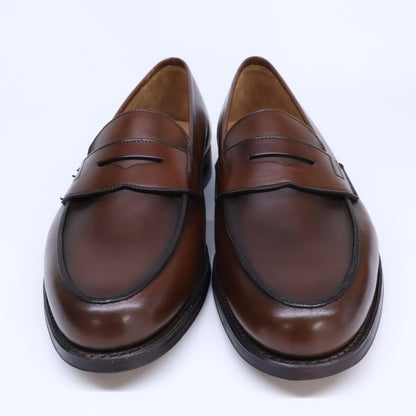 Crockett&Jones Grantham 2 Burnished Loafers Brown Size UK 8
