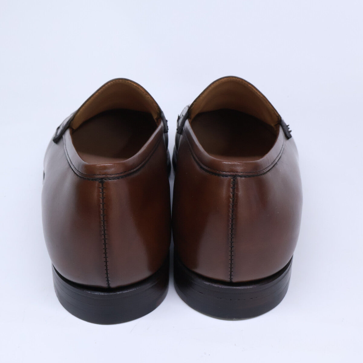 Crockett&Jones Grantham 2 Burnished Loafers Brown Size UK 8