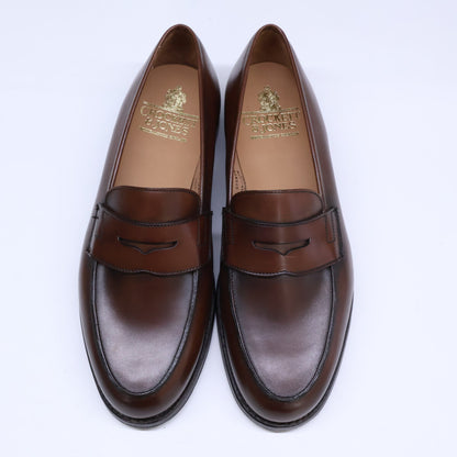 Crockett&Jones Grantham 2 Burnished Loafers Brown Size UK 8