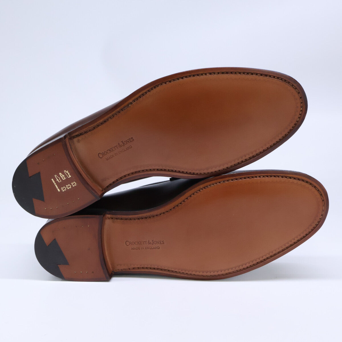 Crockett&Jones Grantham 2 Burnished Loafers Brown Size UK 8