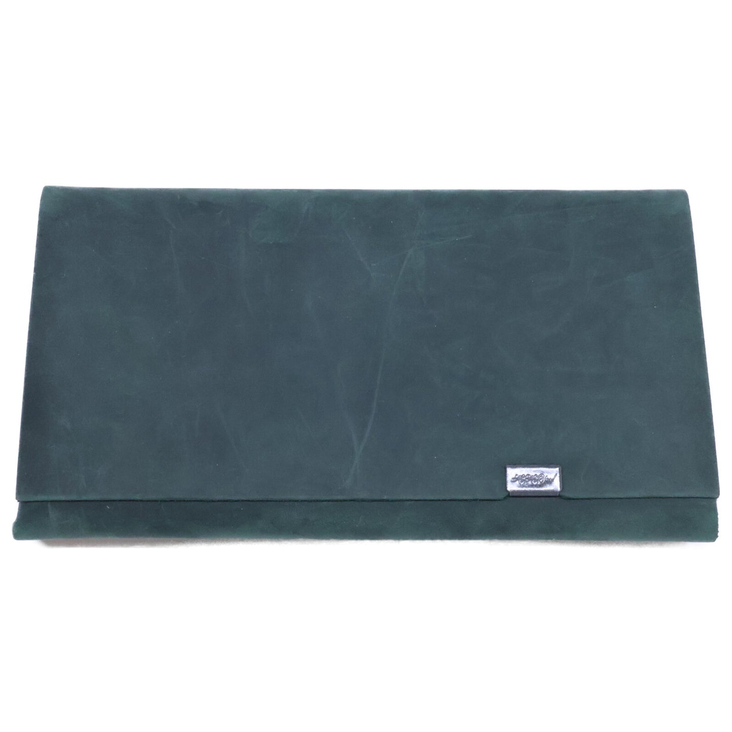 Shosa Basic Long Leather Wallet Green Size ONE SIZE