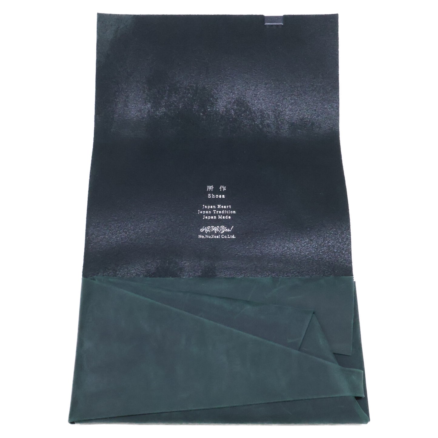 Shosa Basic Long Leather Wallet Green Size ONE SIZE