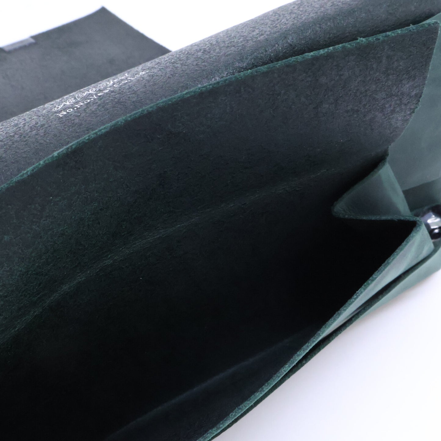 Shosa Basic Long Leather Wallet Green Size ONE SIZE