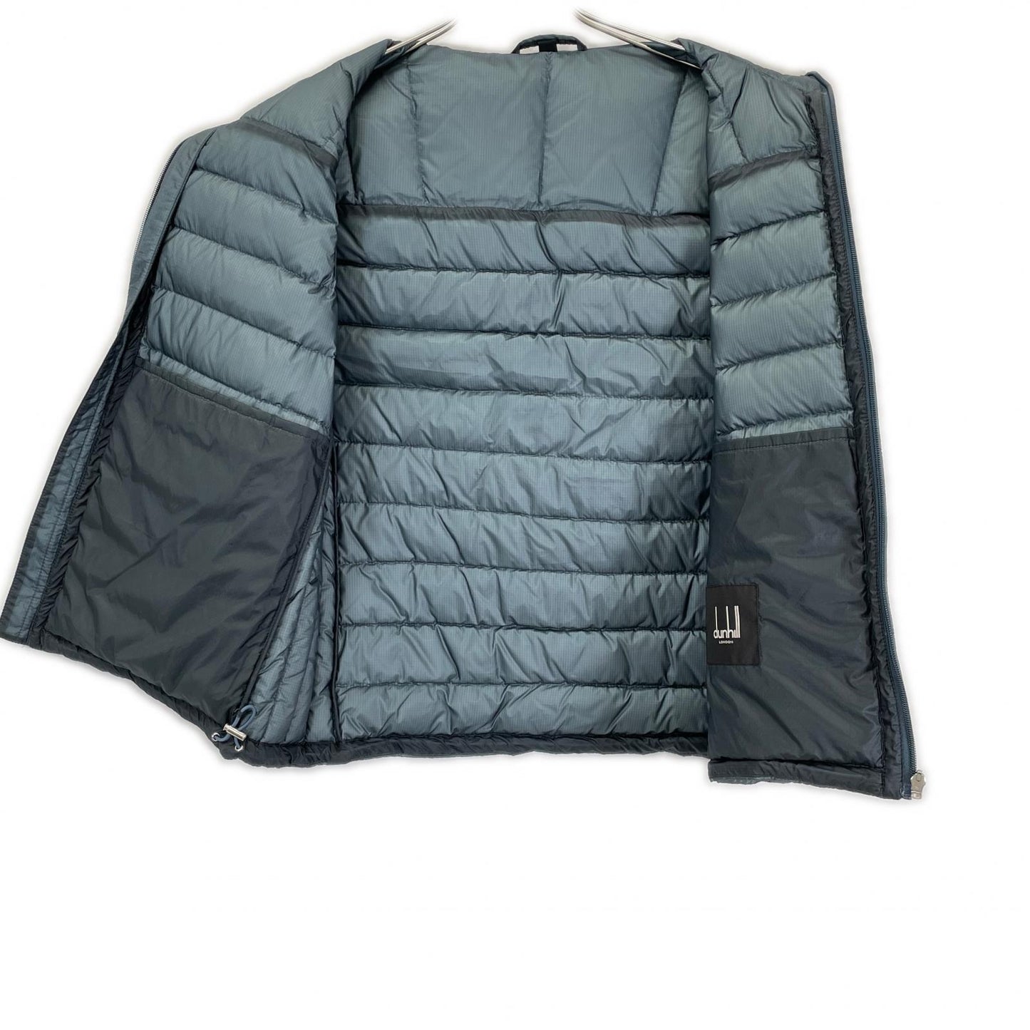 ALFREDDUNHILL Zip-Up Down Vest Blue-Gray Size M