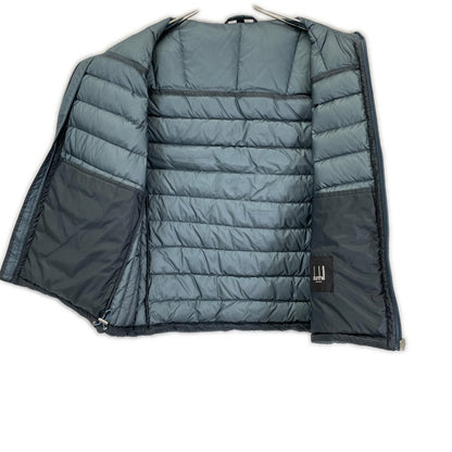 ALFREDDUNHILL Zip-Up Down Vest Blue-Gray Size M