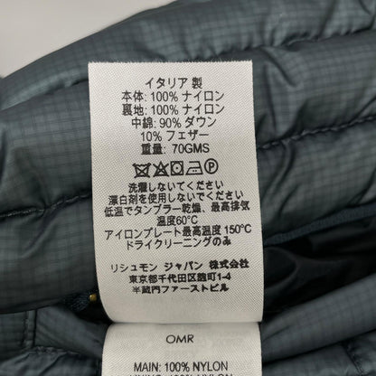 ALFREDDUNHILL Zip-Up Down Vest Blue-Gray Size M