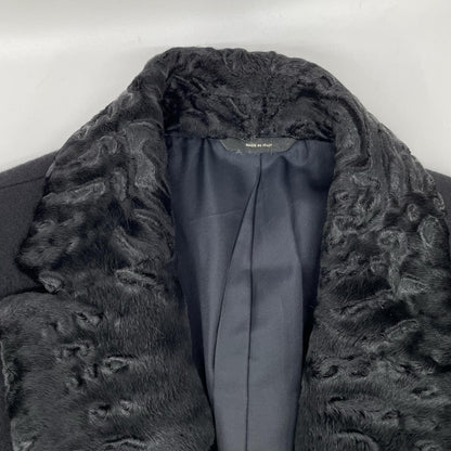 FENDI Wool Cashmere Chester Coat Black Size 50