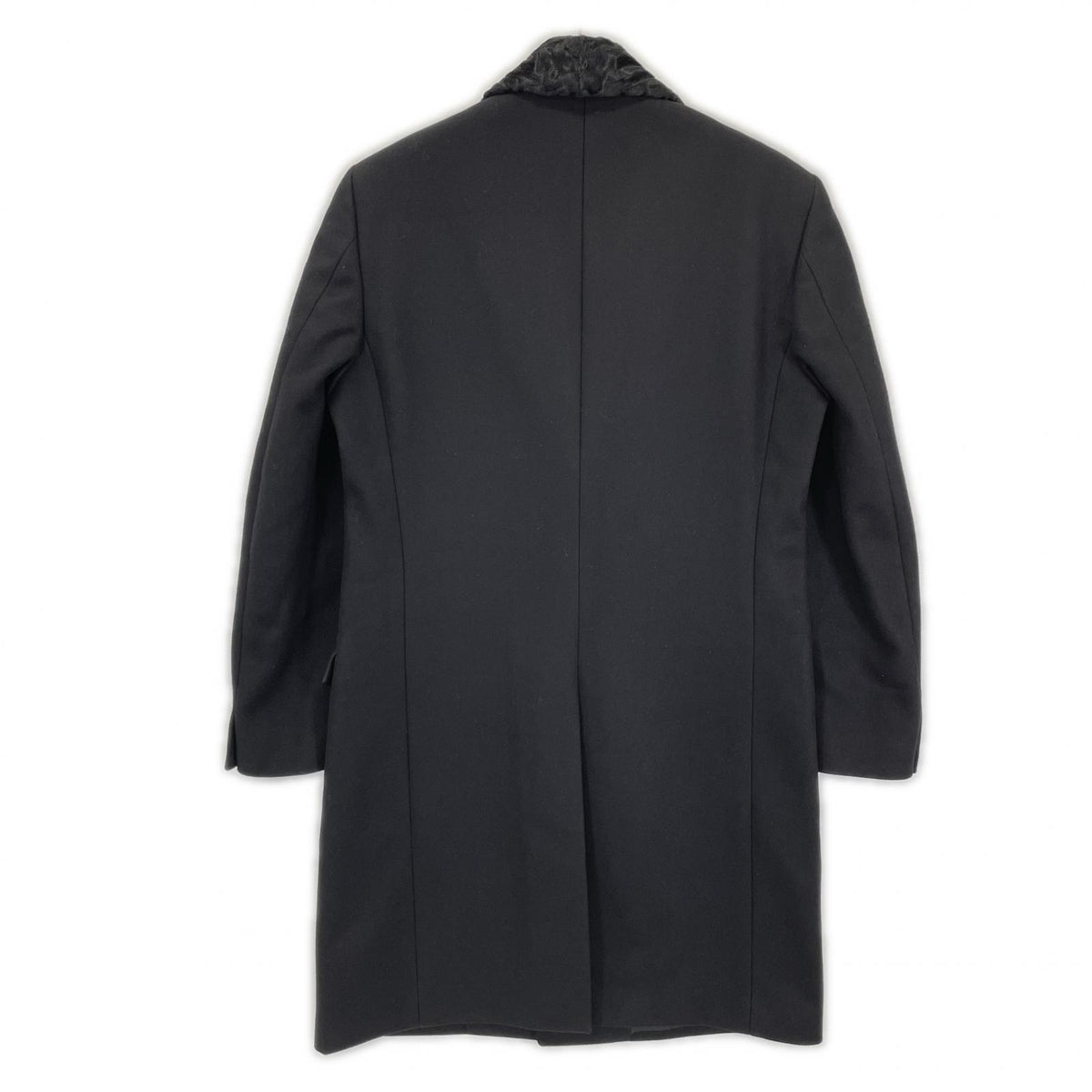 FENDI Wool Cashmere Chester Coat Black Size 50
