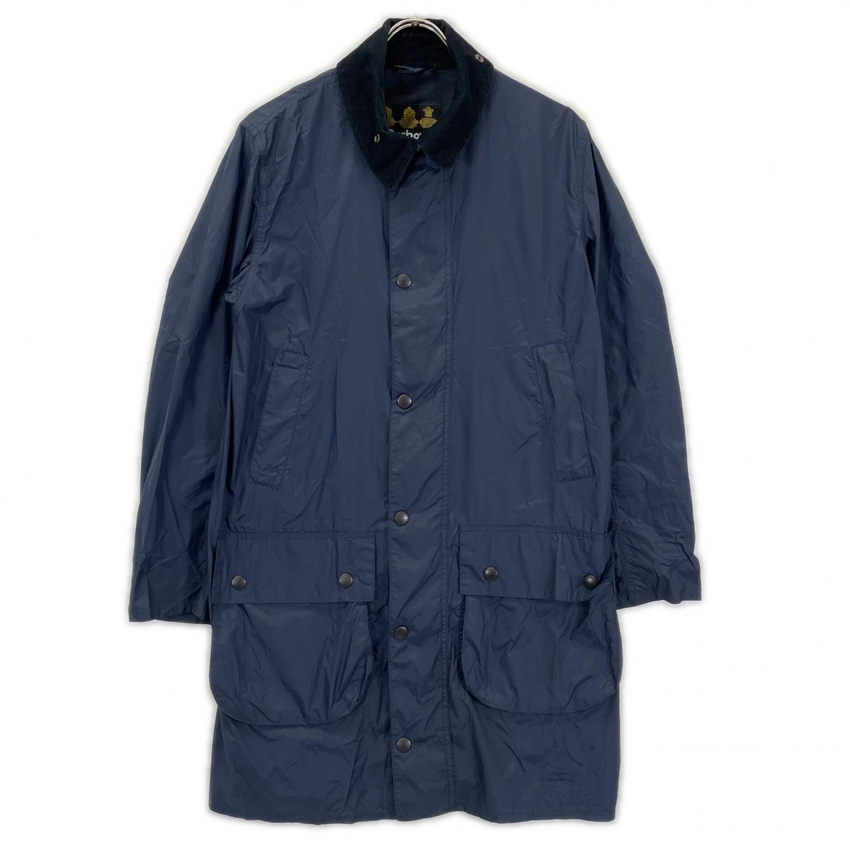 Barbour SL Border Nylon Coat Navy Size 38