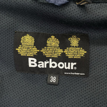 Barbour SL Border Nylon Coat Navy Size 38