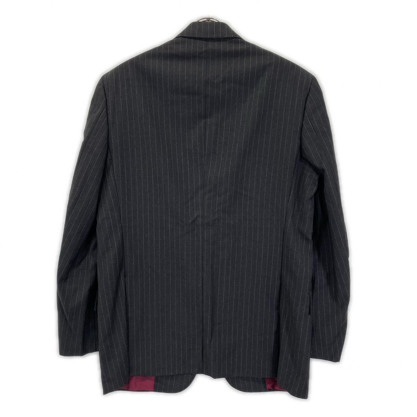 Brioni Pinstripe 3B Wool Blazer Black Size 50