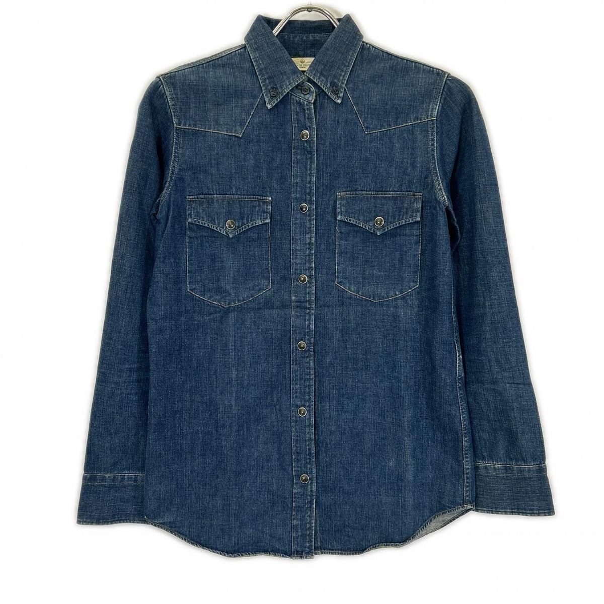 GOLDEN GOOSE G23D021 Indigo Button-Down Shirt Blue Size XS
