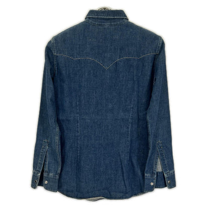 GOLDEN GOOSE G23D021 Indigo Button-Down Shirt Blue Size XS