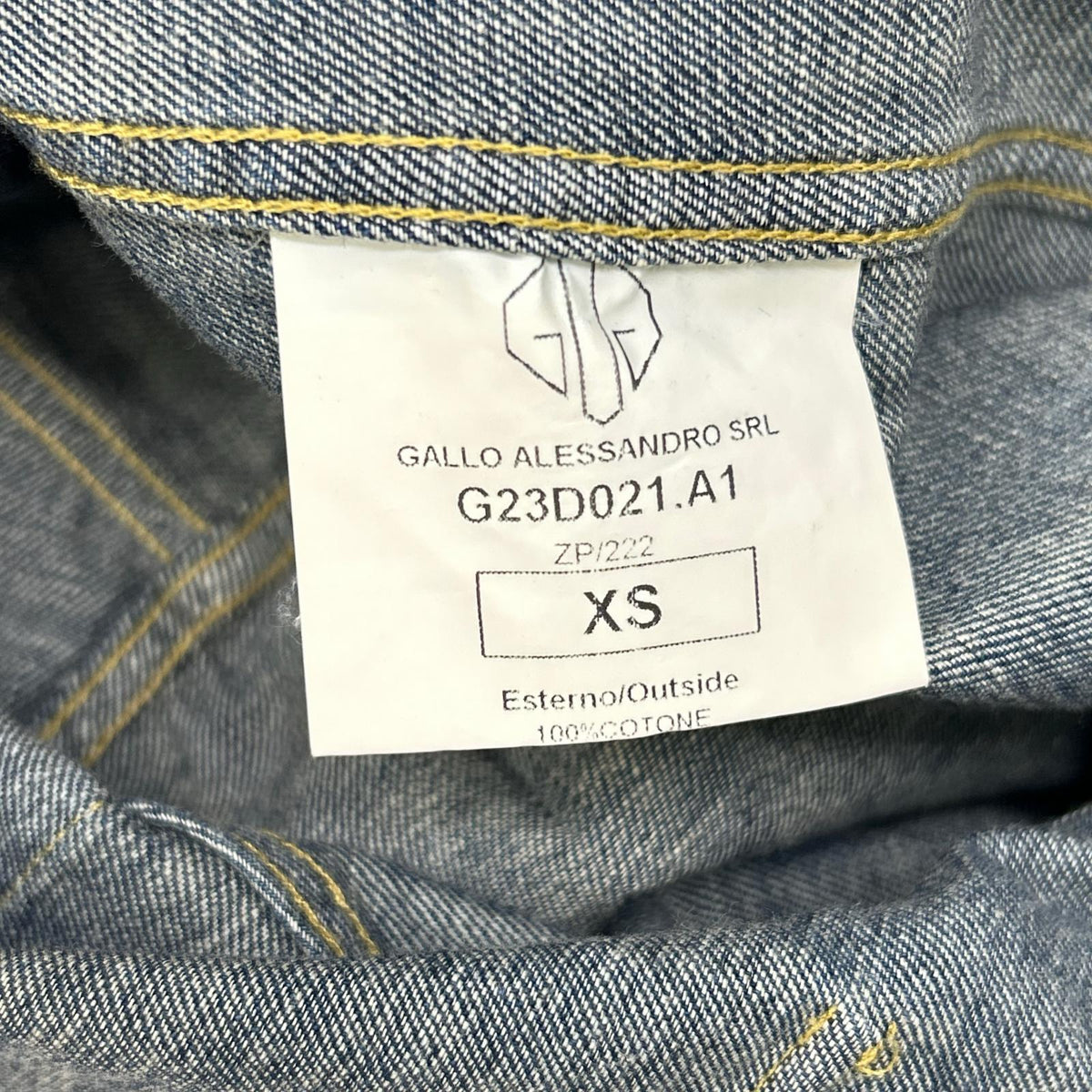 GOLDEN GOOSE G23D021 Indigo Button-Down Shirt Blue Size XS