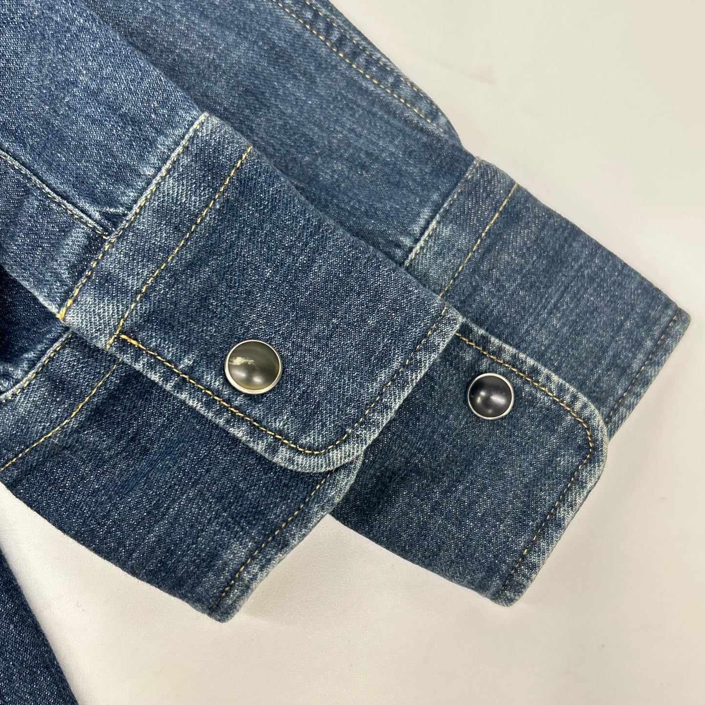 GOLDEN GOOSE G23D021 Indigo Button-Down Shirt Blue Size XS