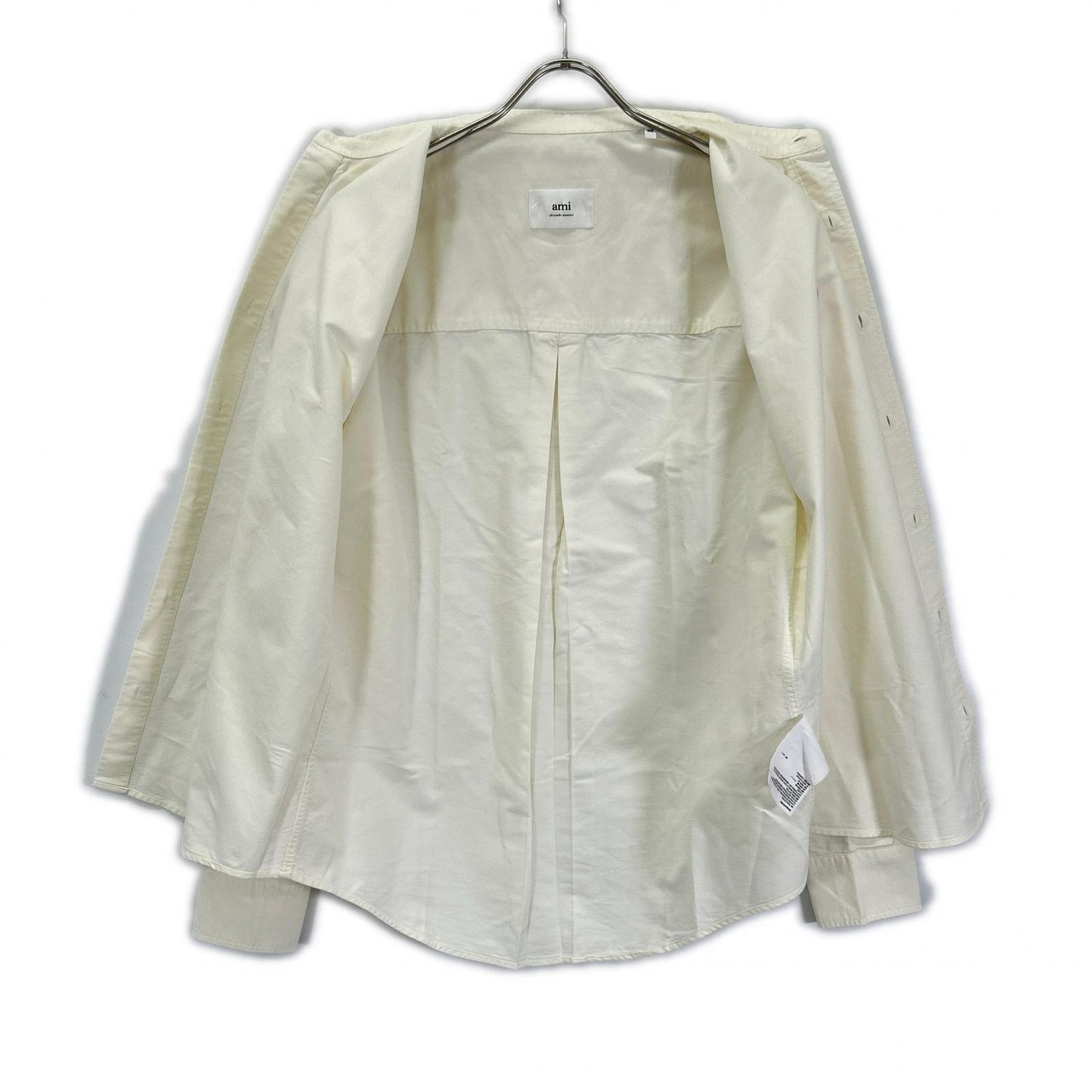 AMI Alexandre Mattiussi White Heart BD Shirt Size 40