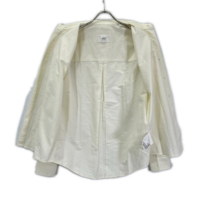 AMI Alexandre Mattiussi White Heart BD Shirt Size 40
