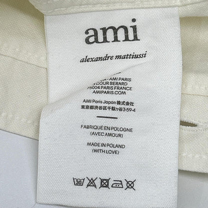 AMI Alexandre Mattiussi White Heart BD Shirt Size 40