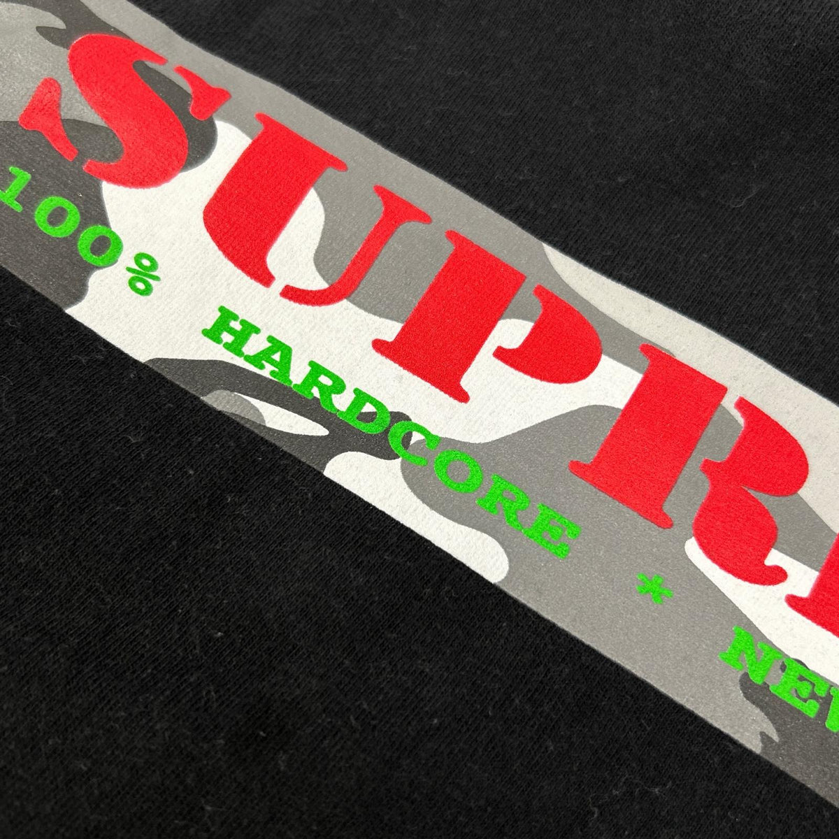 Supreme 25SS Black HARDCORE T-Shirt Size M