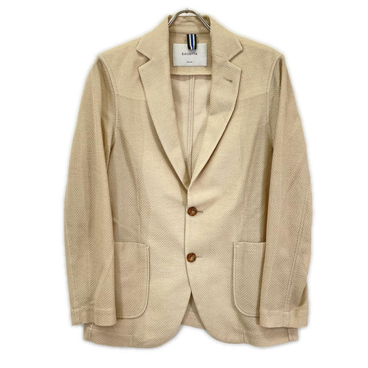 Bagutta Light Beige Cotton 6B DB Jacket Size 46