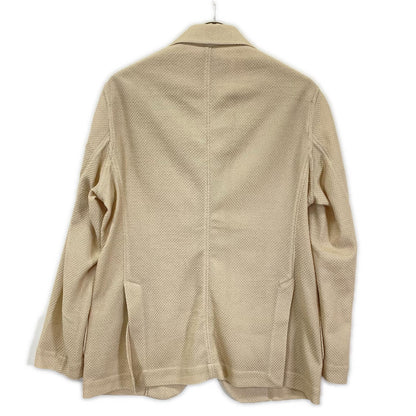 Bagutta Light Beige Cotton 6B DB Jacket Size 46
