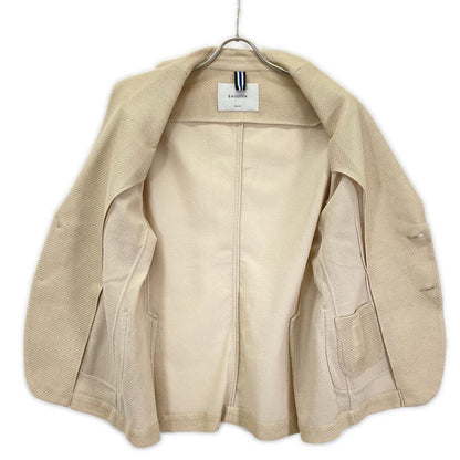 Bagutta Light Beige Cotton 6B DB Jacket Size 46