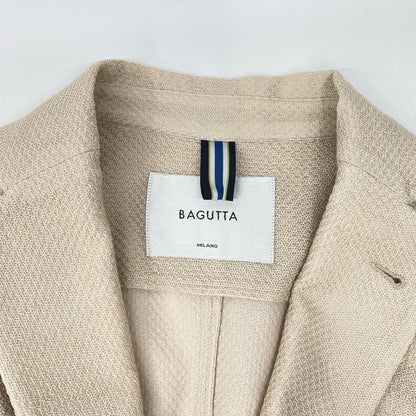 Bagutta Light Beige Cotton 6B DB Jacket Size 46