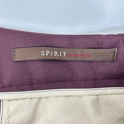 BERWICH Wine SCOTCH 2-Pleat Pants Size 44