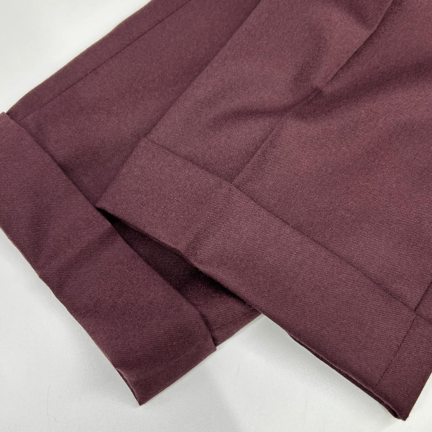 BERWICH Wine SCOTCH 2-Pleat Pants Size 44