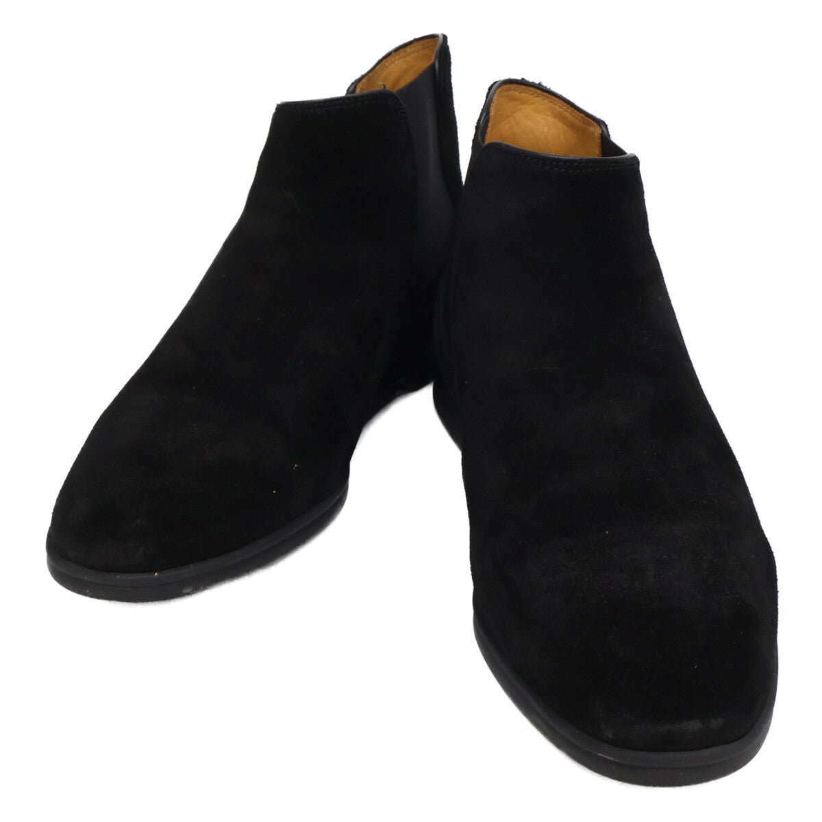 BAUDOIN&LANGE Black Suede Chelsea Boots Size EU 40