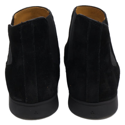 BAUDOIN&LANGE Black Suede Chelsea Boots Size EU 40