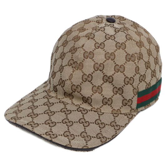 GUCCI GG Canvas Sherry Line Cap Size L 59