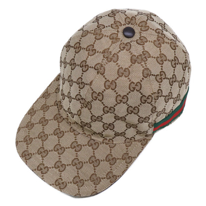 GUCCI GG Canvas Sherry Line Cap Size L 59