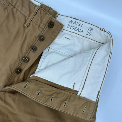 RRL Beige Button Fly Officer Chinos Size 28